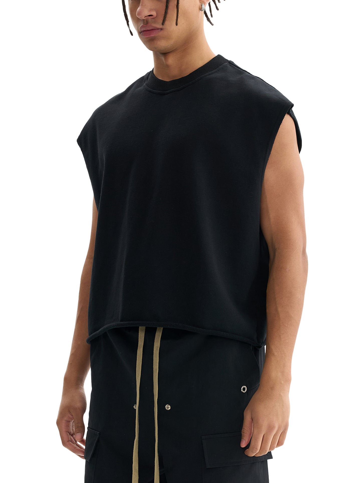 MMI Collective French Terry Boxy Tank Top