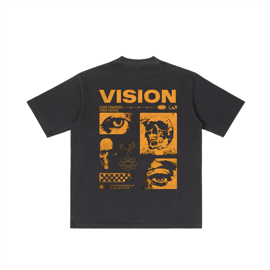 MMI Collective Vintage Wash Drop Shoulder T-shirt