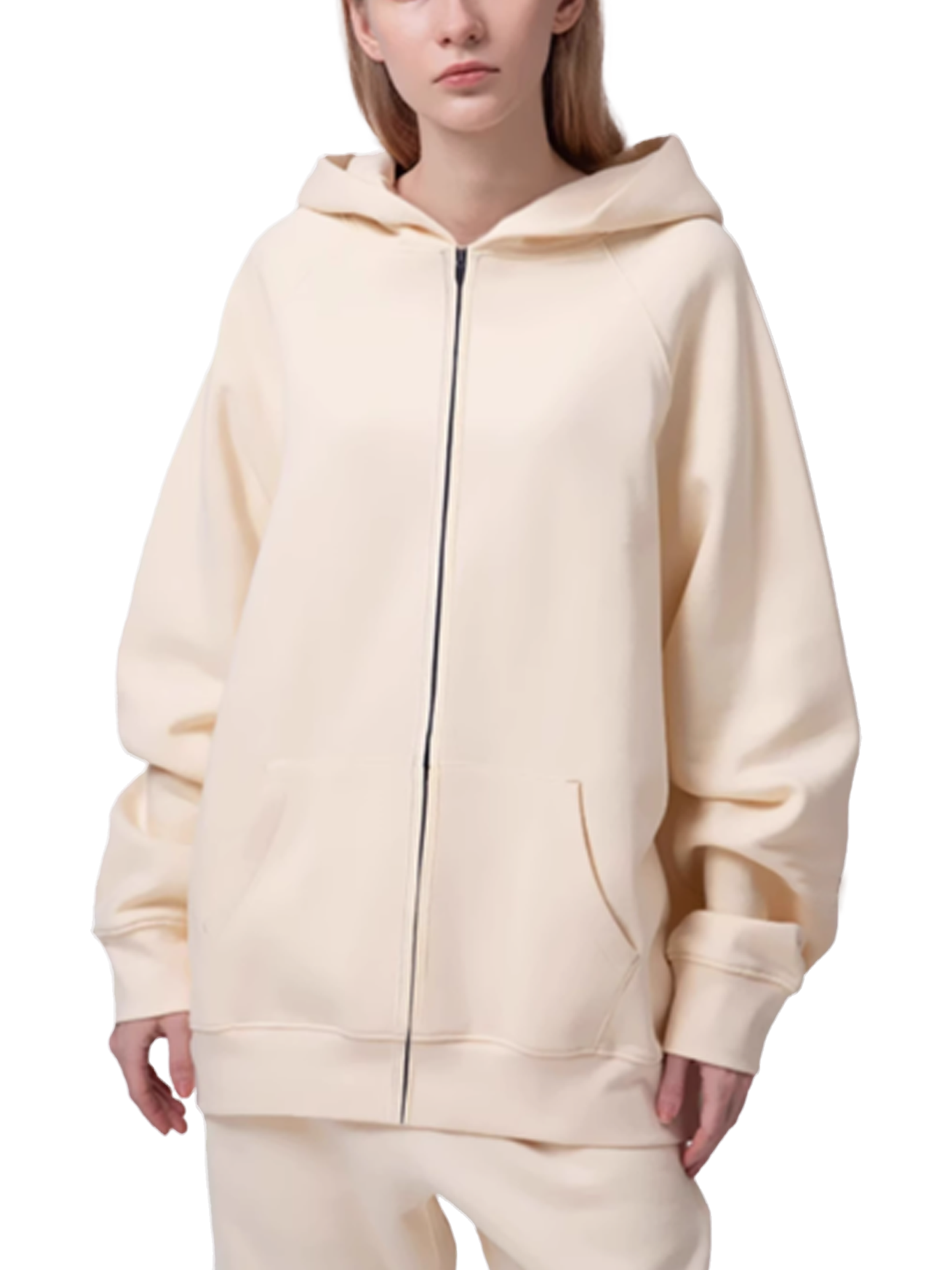 Essential Zip-up Fleece Hoodie