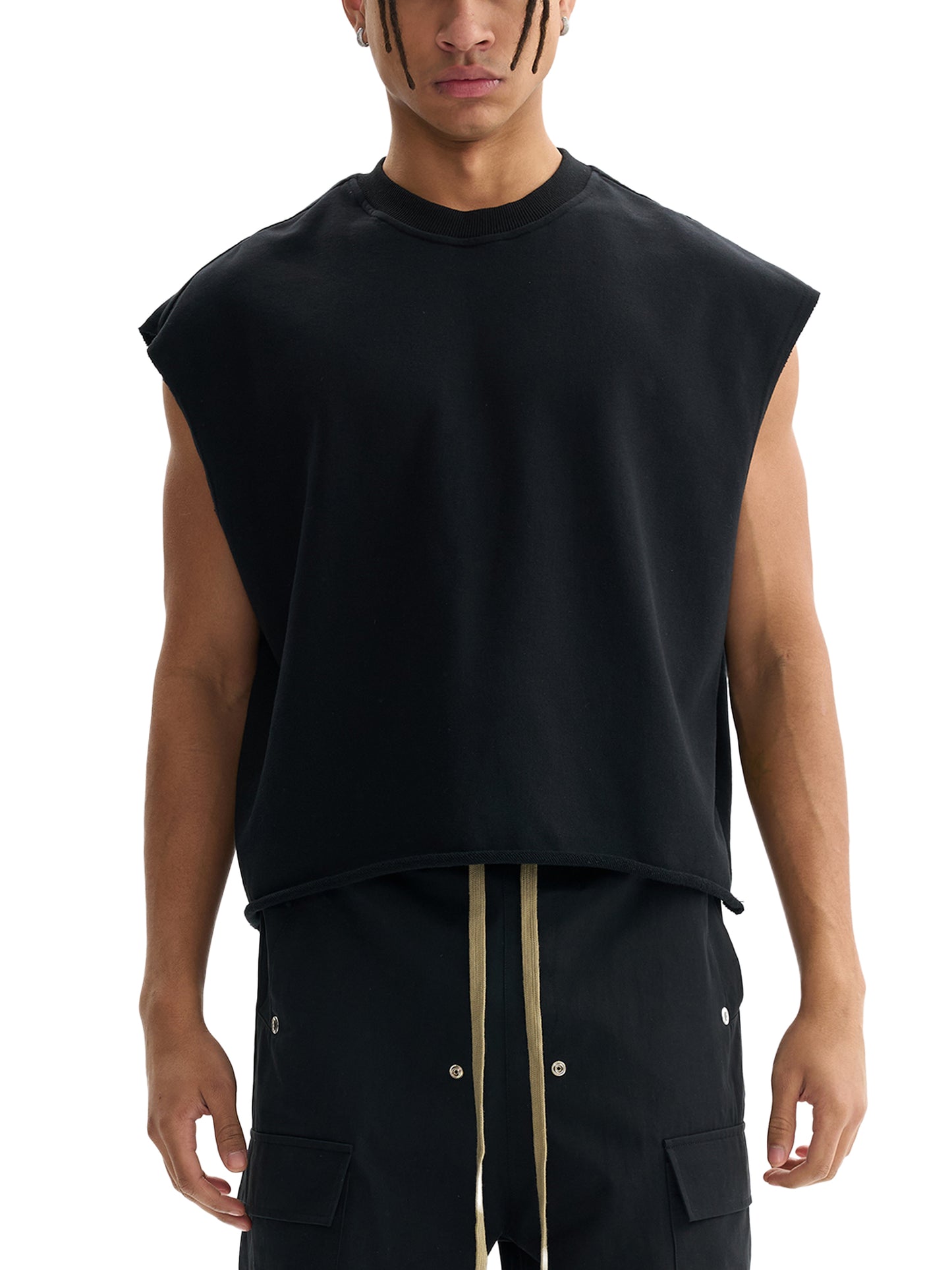 MMI Collective French Terry Boxy Tank Top