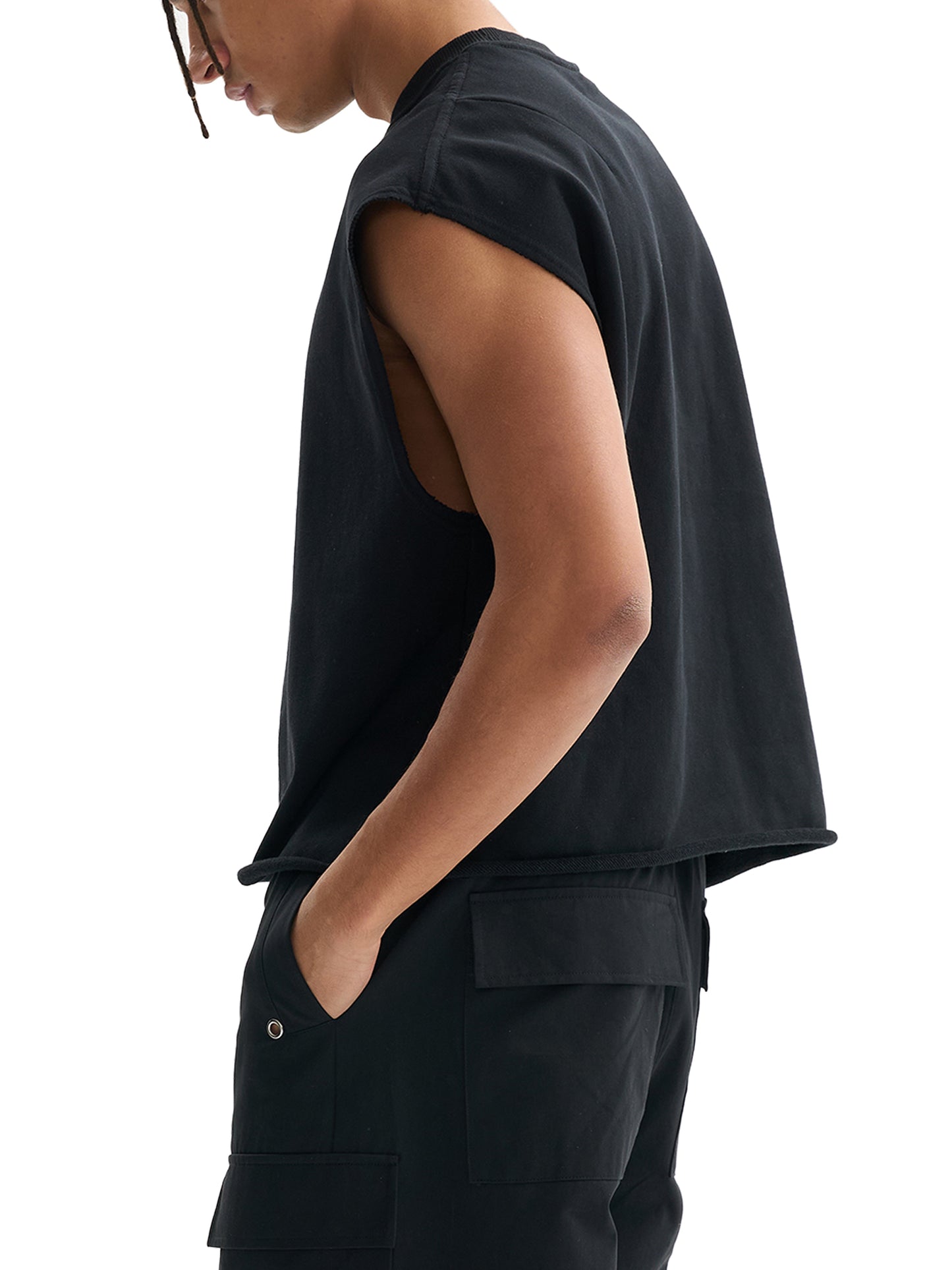 MMI Collective French Terry Boxy Tank Top