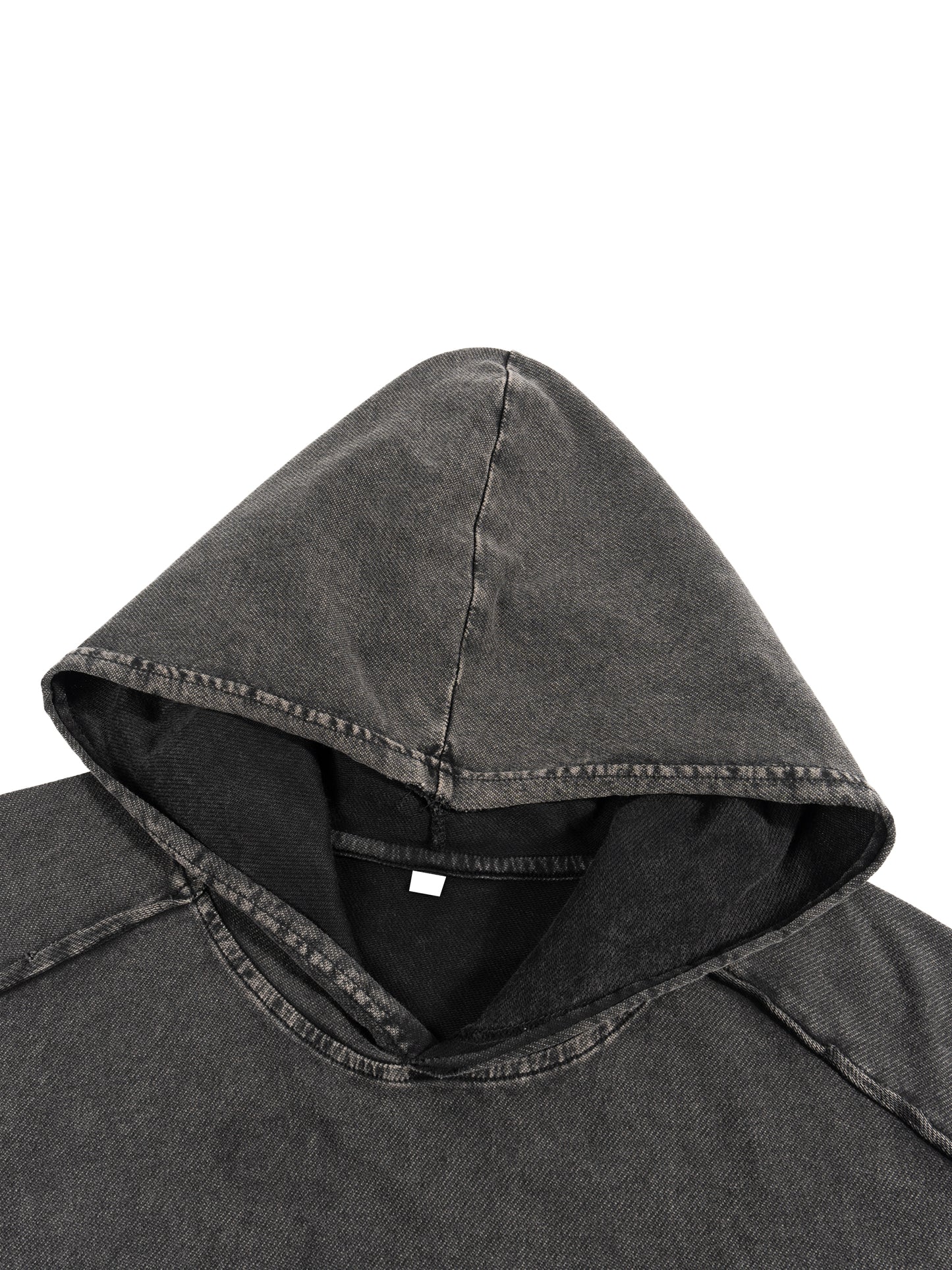 MMI Collective Snow Washed Boxy Hooded Tank Top